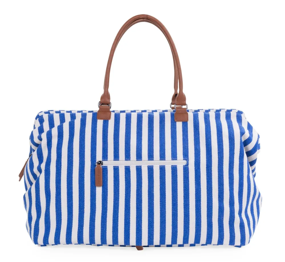 Flash Sale Childhome Mommy Bag ® Verzorgingstas - Stripes - Electric Blue/Light Blue