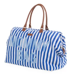 Flash Sale Childhome Mommy Bag ® Verzorgingstas - Stripes - Electric Blue/Light Blue