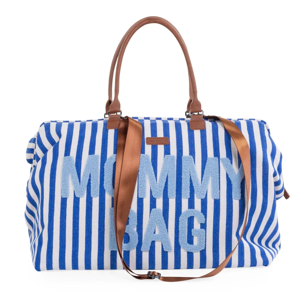 Flash Sale Childhome Mommy Bag ® Verzorgingstas - Stripes - Electric Blue/Light Blue