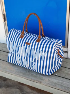 Flash Sale Childhome Mommy Bag ® Verzorgingstas - Stripes - Electric Blue/Light Blue