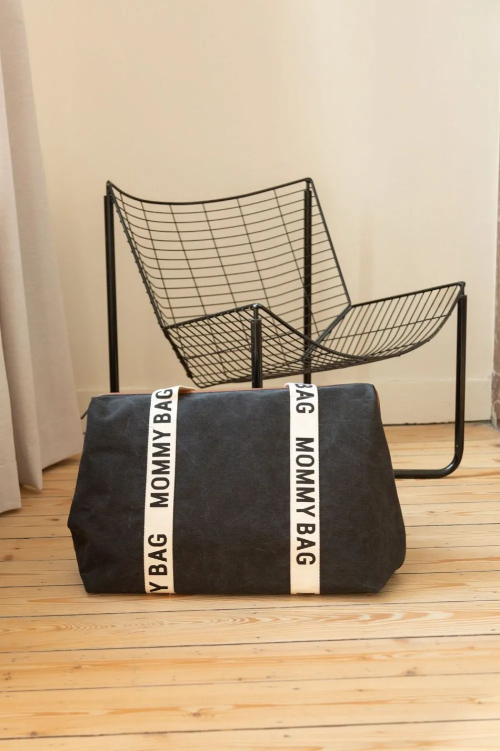 New Childhome Mommy Bag ® Verzorgingstas - Signature - Canvas - Black