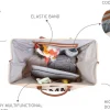 Store Childhome Mommy Bag ® Verzorgingstas - Ecru Zwart