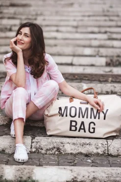 Store Childhome Mommy Bag ® Verzorgingstas - Ecru Zwart