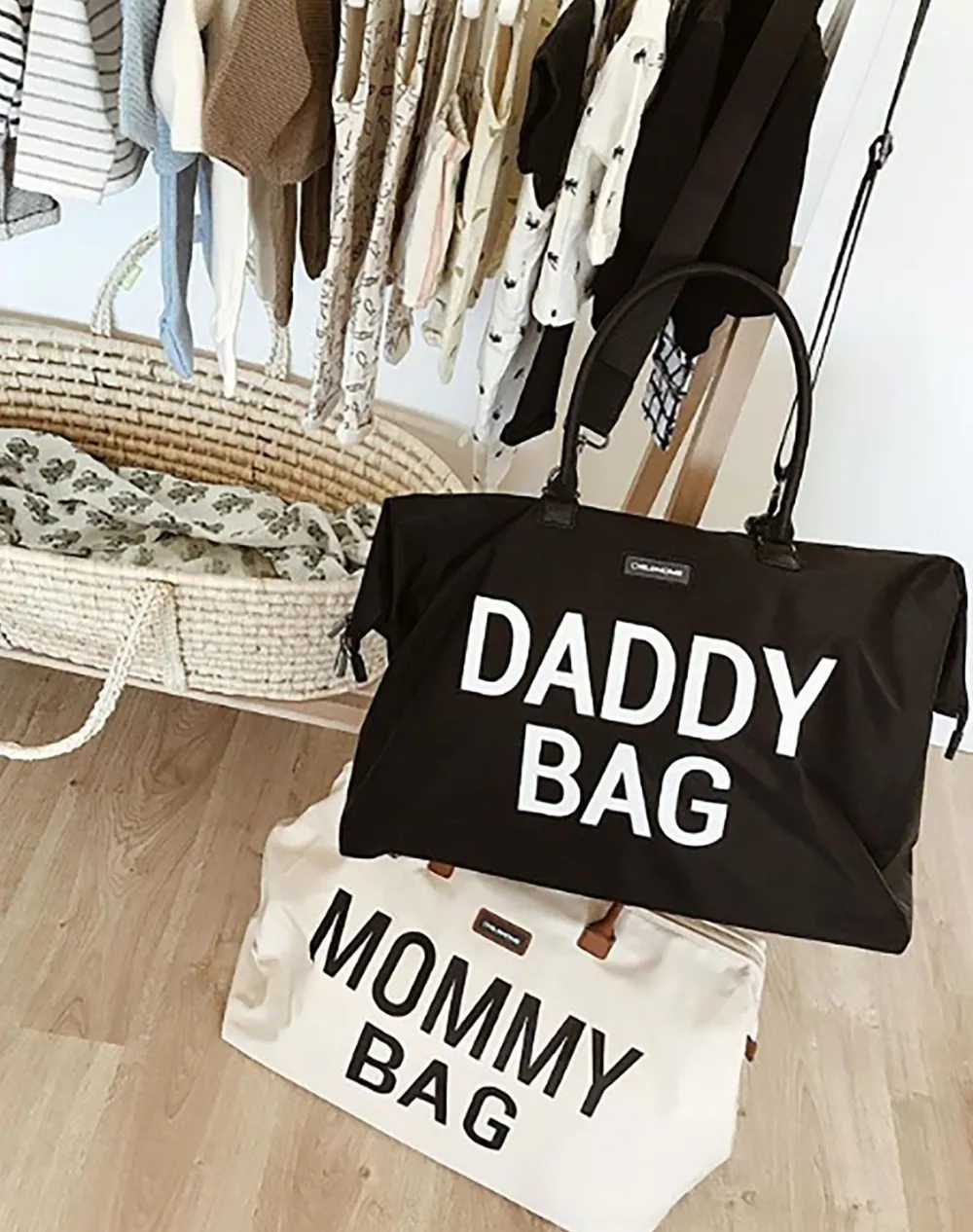 Store Childhome Mommy Bag ® Verzorgingstas - Ecru Zwart