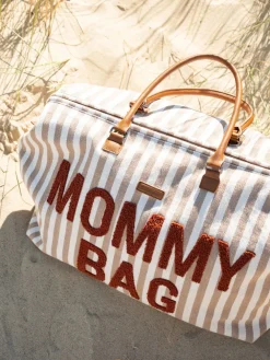 Cheap Childhome Mommy Bag ® Verzorgingstas - Stripes - Nude/Terracotta