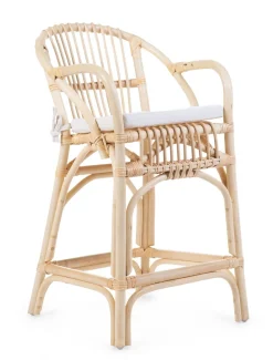 Online Childhome Montana Junior Stoel + Kussen - Naturel - 75X47X42 Cm