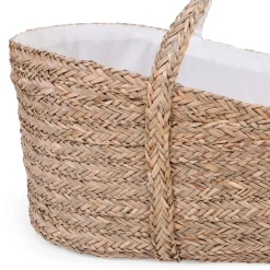 Online Childhome Moses Mand + Handvaten + Matras - Zeegras - Naturel