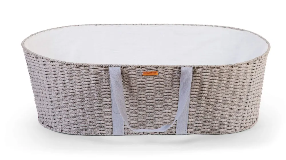 Clearance Childhome Moses Mand + Voering + Handvaten + Matras - Grijs