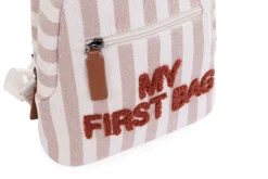 Flash Sale Childhome My First Bag Kinderrugzak - Stripes - Nude/Terracotta