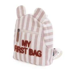 Flash Sale Childhome My First Bag Kinderrugzak - Stripes - Nude/Terracotta