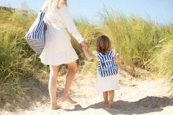 Fashion Childhome My First Bag Kinderrugzak - Stripes - Electric Blue/Light Blue