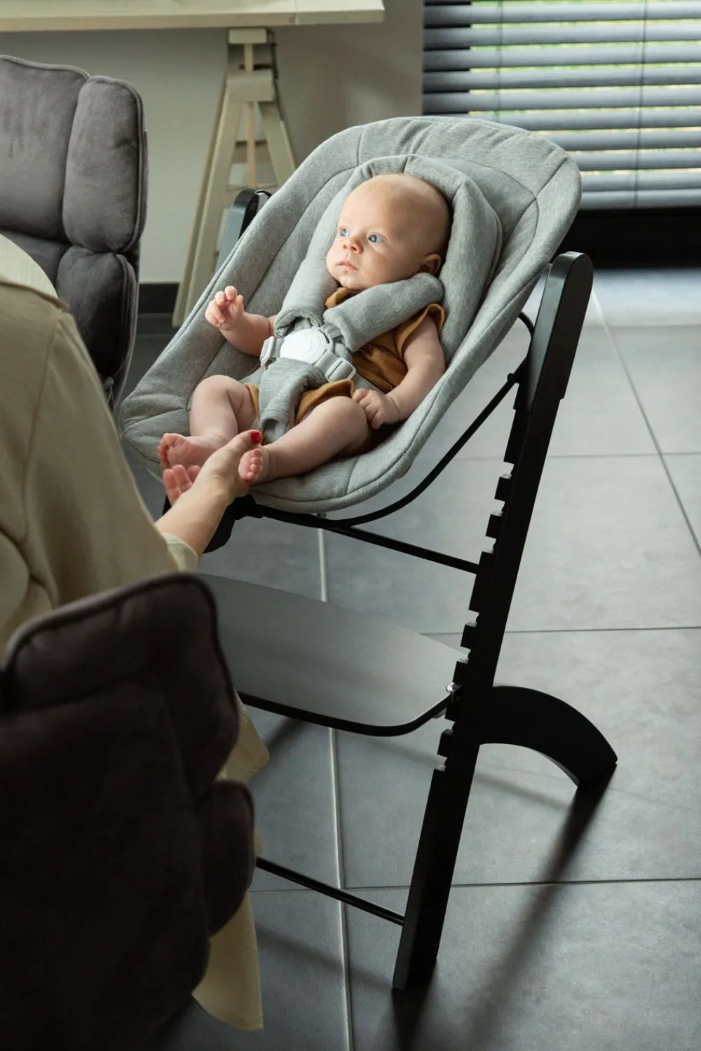 Clearance Childhome Newborn Evosit - Jersey Zwart