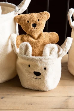 Store Childhome Opbergmand - 25X20X20 Cm - Teddy - Ecru
