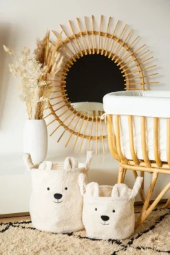Best Childhome Opbergmand - 40X40X40 Cm - Teddy - Ecru