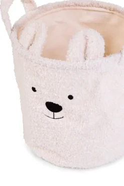 Best Childhome Opbergmand - 40X40X40 Cm - Teddy - Ecru