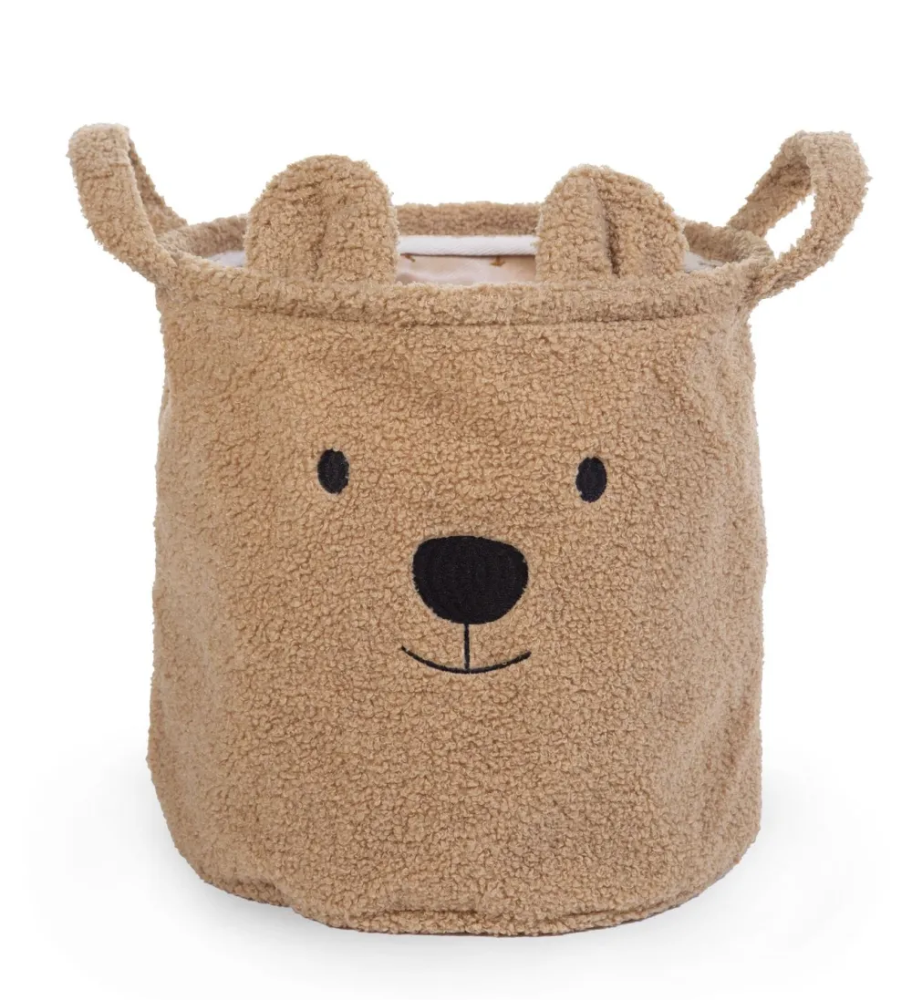 Fashion Childhome Opbergmand - 30X30X30 Cm - Teddy - Bruin