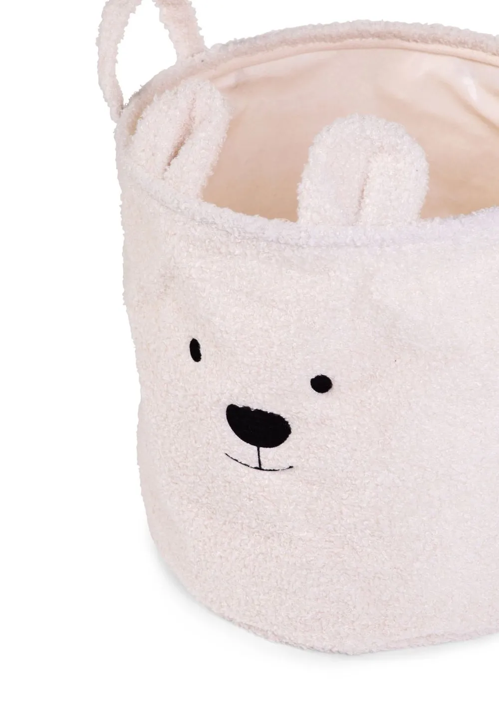 Outlet Childhome Opbergmand - 30X30X30 Cm - Teddy - Ecru