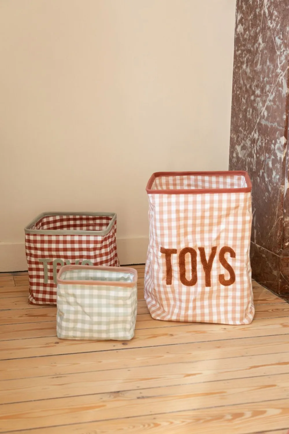 Shop Childhome Opbergmand - 35X35X50 Cm - Vichy
