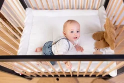 Hot Childhome Parklegger - 75X95 Cm - Jersey Melange Beige / Mousseline Teddy