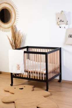 Hot Childhome Parklegger - 75X95 Cm - Jersey Melange Beige / Mousseline Teddy