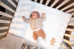 Hot Childhome Parklegger - 75X95 Cm - Jersey Melange Beige / Mousseline Teddy