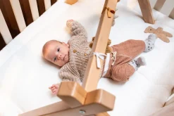 Hot Childhome Parklegger - 75X95 Cm - Jersey Melange Beige / Mousseline Teddy
