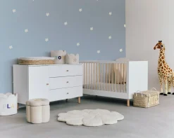 Online Childhome Parklegger - 75X95 Cm - Tetra Bloemetjes - Lichtblauw
