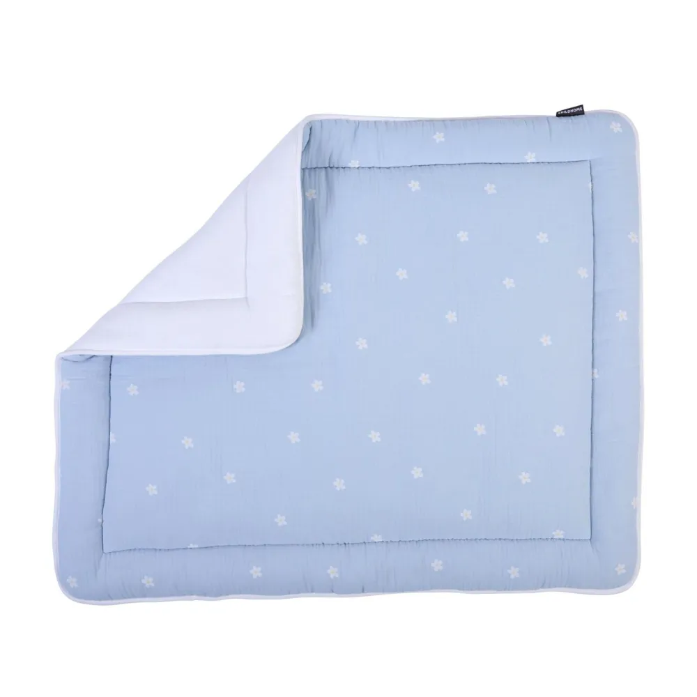 Online Childhome Parklegger - 75X95 Cm - Tetra Bloemetjes - Lichtblauw