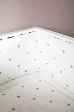 Discount Childhome Parkomranding - 35X340 Cm - Jersey + Mousseline - Hearts