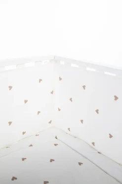 Discount Childhome Parkomranding - 35X340 Cm - Jersey + Mousseline - Hearts