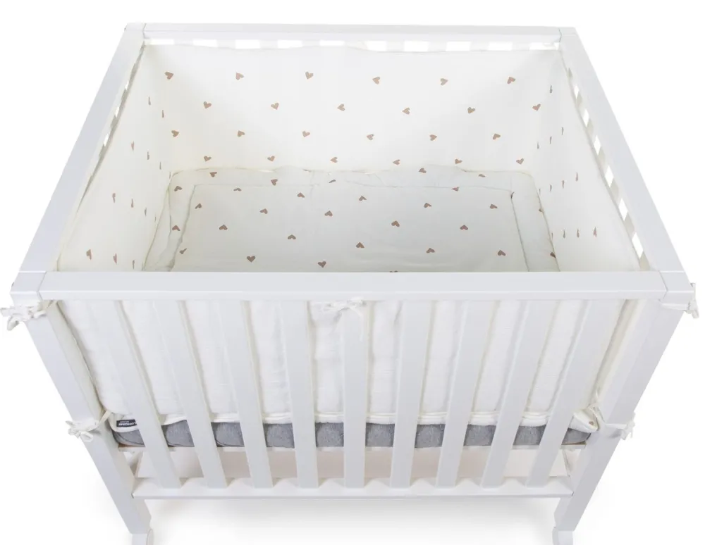 Discount Childhome Parkomranding - 35X340 Cm - Jersey + Mousseline - Hearts