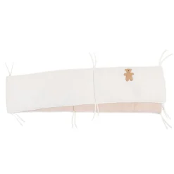 Best Childhome Parkomranding - 35X340 Cm - Jersey Melange Beige / Mousseline Teddy