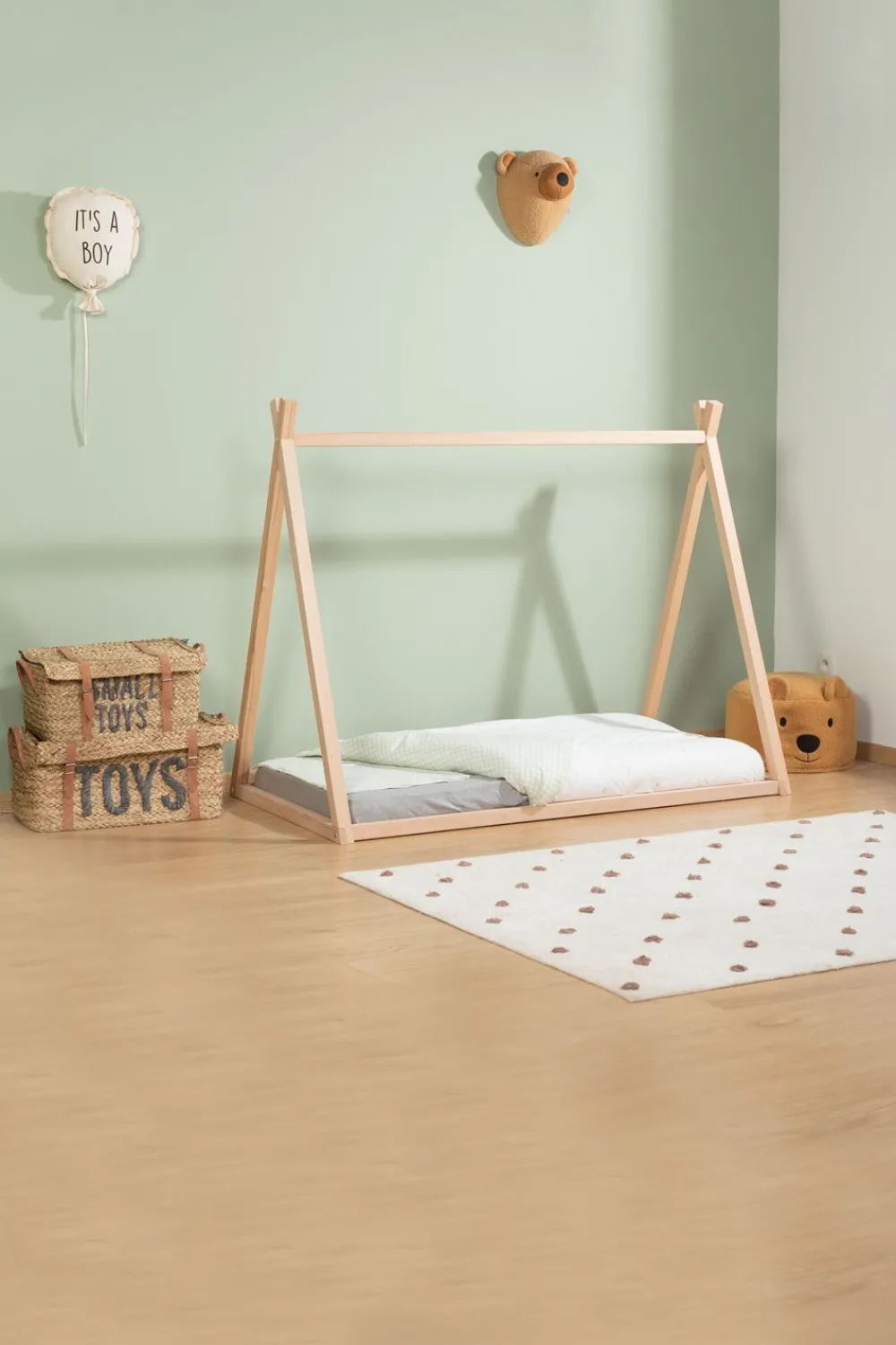 Cheap Childhome Rattan Opbergmanden + Riemen - Set Van 2