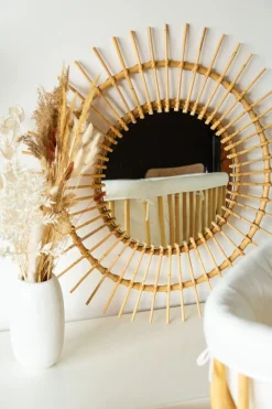Discount Childhome Rattan Spiegel - Aura - 90 Cm