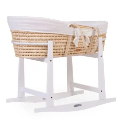 Clearance Childhome Rocking Staander Voor Moses Mand - Hout - Wit
