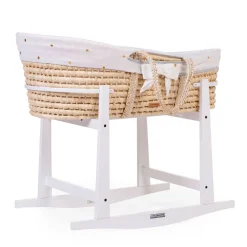 Clearance Childhome Rocking Staander Voor Moses Mand - Hout - Wit