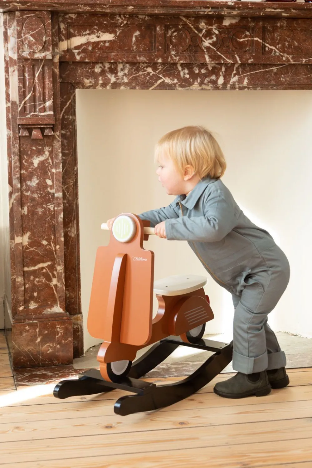 Store Childhome Schommel Scooter - Mdf - Roest Zwart