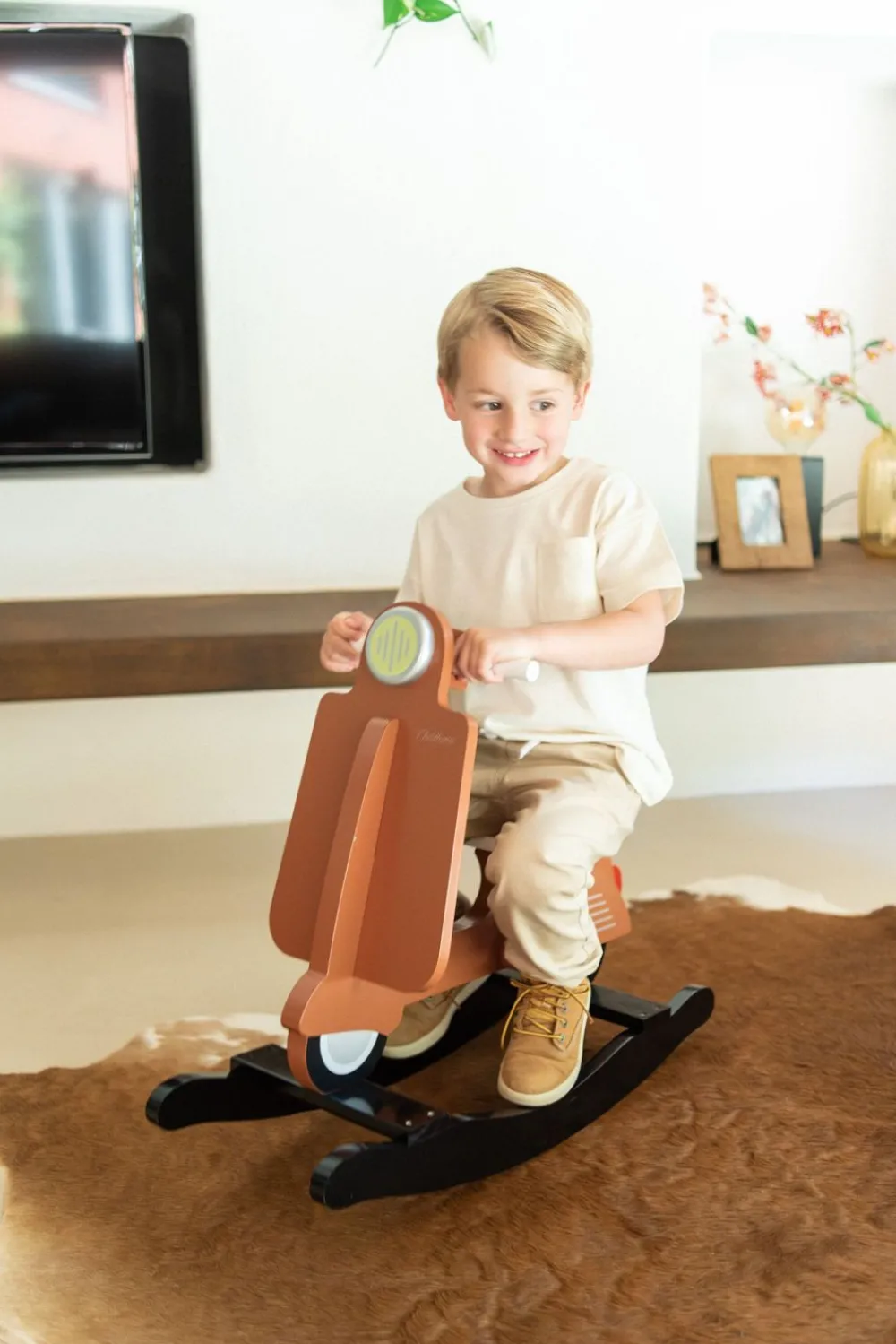 Store Childhome Schommel Scooter - Mdf - Roest Zwart
