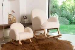 Hot Childhome Schommelstoel Voor Kinderen - Teddy - Ecru Naturel