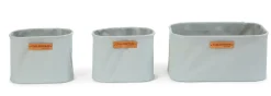 Cheap Childhome Set Van 3 Hangmandjes - 21X14X10 Cm + 14X10X10 Cm - Lichtgrijs