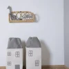 New Childhome Speelgoedzak Huis - Polyester - Grijs Ecru
