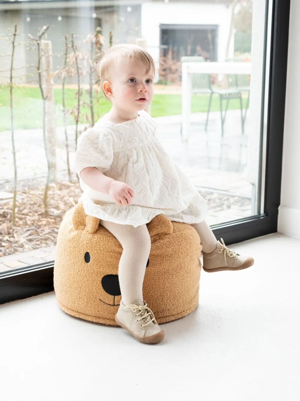 Store Childhome Teddy Beer Poef - Teddy - Beige 40Cm
