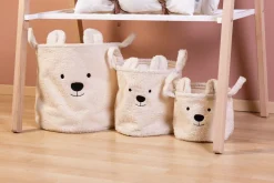 Hot Childhome Teddy Mandjes Set Van 3 - Ecru