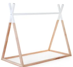 New Childhome Tipi Bed - 70X140 Cm - Hout - Naturel Wit Ja, Graag Met Lattenbodem