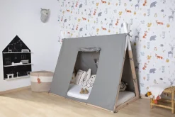 New Childhome Tipi Bed - 70X140 Cm - Hout - Naturel Wit Ja, Graag Met Lattenbodem