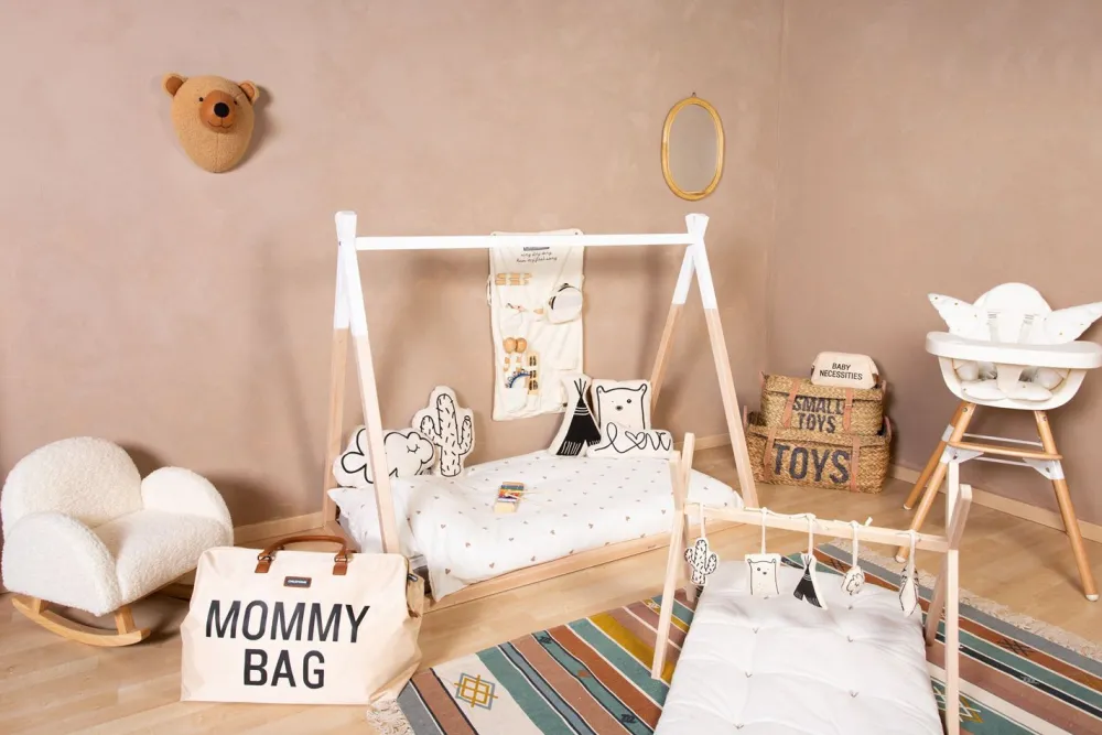 New Childhome Tipi Bed - 70X140 Cm - Hout - Naturel Wit Ja, Graag Met Lattenbodem