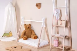 New Childhome Tipi Bed - 70X140 Cm - Hout - Naturel Wit Ja, Graag Met Lattenbodem