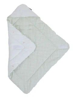 New Childhome Wikkeldeken Universeel - 75X75 Cm - Jersey - Forest - Tetra Vichy