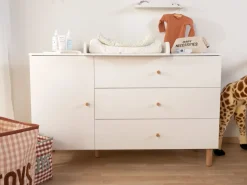 Online Childhome Wonder White - Commode - 3 Laden + 1 Deur + Verzorgingsunit